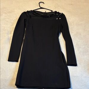 A/X Armani Exchange Black Long Sleeve Dress